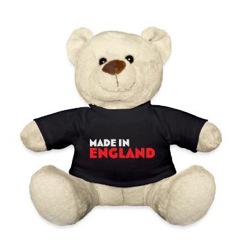 Made in England Emblem Tee - Teddy Bear - black - Front