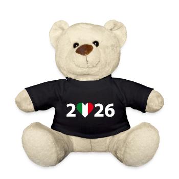 I love Italien 2026, Italien 2026 - Teddy - Schwarz - Vorne