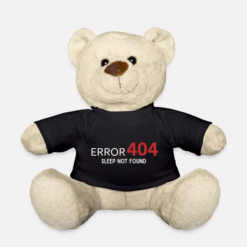Fehler 404 Schlaf nicht gefunden – Muster für Entwickler - Teddy - Schwarz