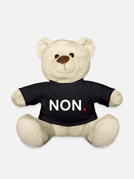 NON. Design Minimal Humour Tendance - Nounours - noir