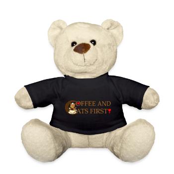 Café et chats d’abord - Nounours - noir - Devant