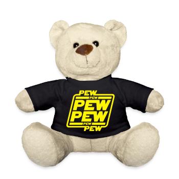 PEW PEW PEW PEWWW - Teddy Bear - black - Front