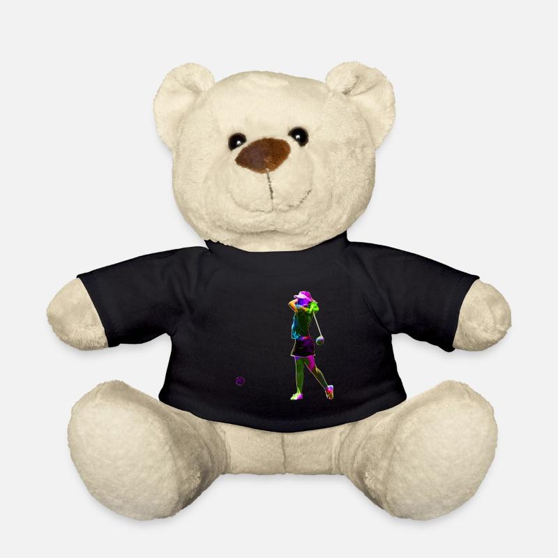 Bunte Golferin - Teddy - Schwarz
