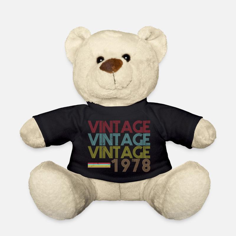Année de naissance du millésime 1978 - Nounours - noir