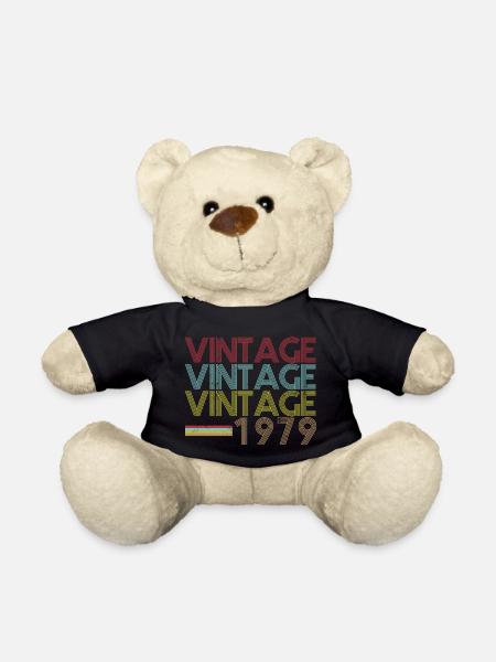 Vintage 1979 anniversaire - Nounours - noir