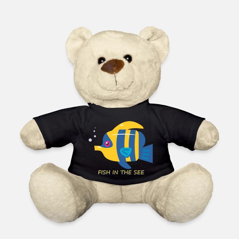 fish - Teddy Bear - black