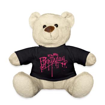 gouttes graffiti pulvérisation fille maedchen pink nombre It It - Nounours - noir - Devant