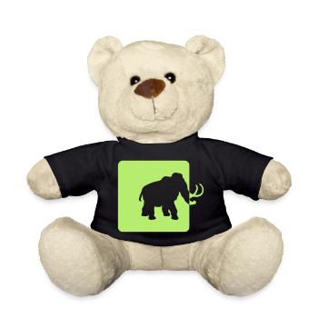 mammut eiszeit vergangenheit logo - Teddy - Schwarz - Vorne