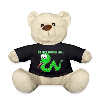 Lustige Schlange Comic Design für Kinder - Teddy - Schwarz - Vorne