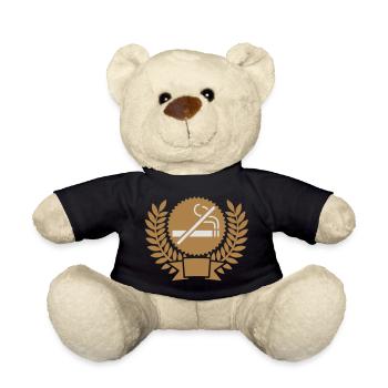 Nichtraucher seit - Teddy - Schwarz - Vorne