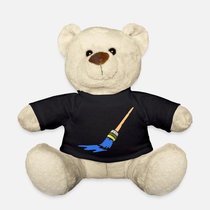 Abstrakte Pinselkunst für kreative Köpfe - Teddy - Schwarz