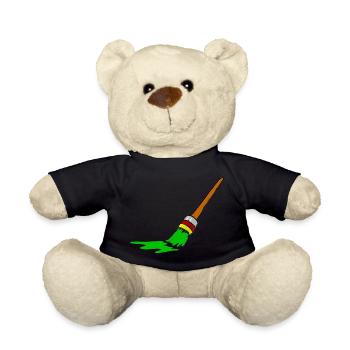 Urban Graffiti Brush Design - Teddy Bear - black - Front