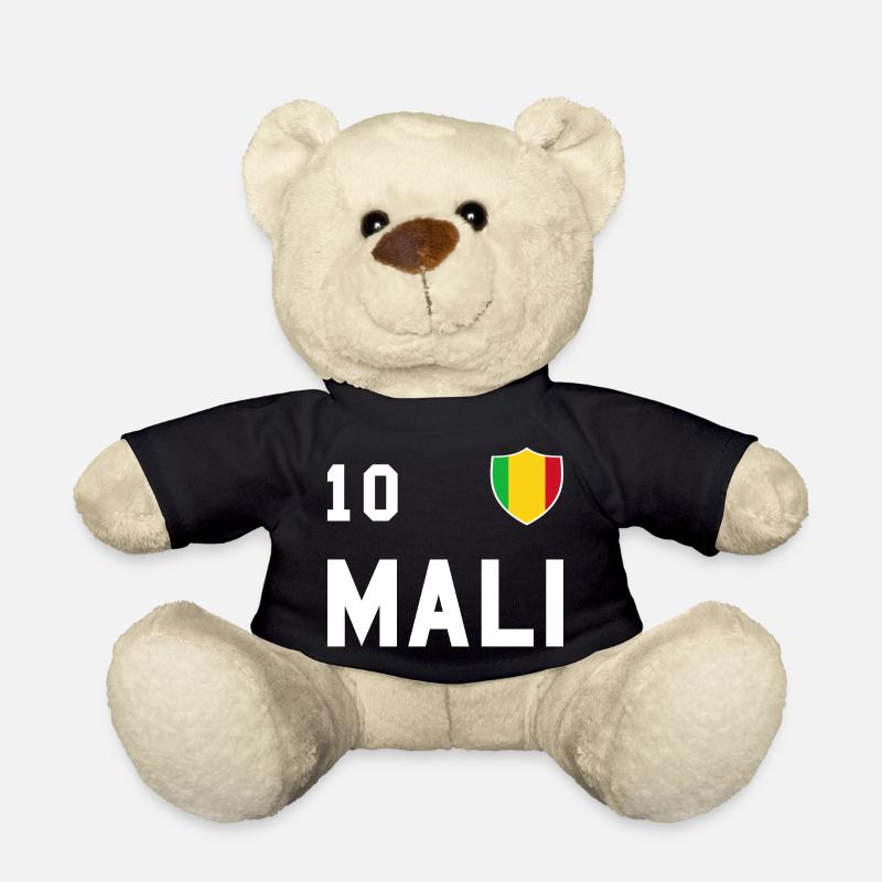 Équipe de football du drapeau du Mali cadeau d'équipe - Nounours - noir