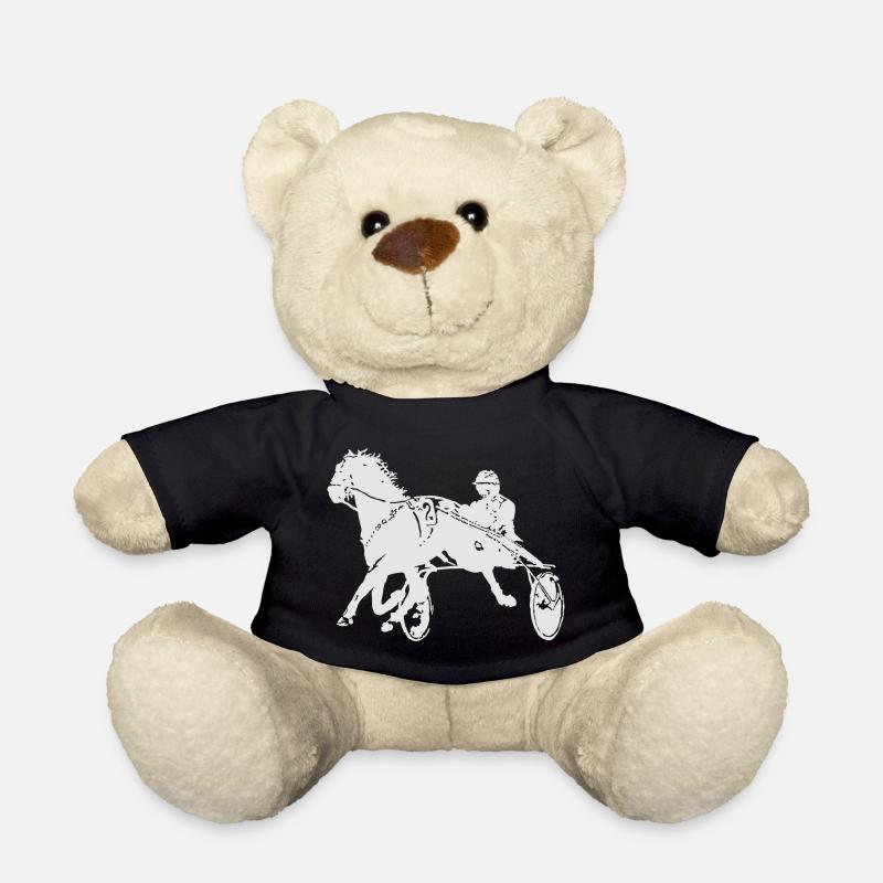 Courses de chevaux de trot - Nounours - noir
