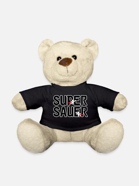 Super sauer Laune lustig Spruch Freunde - Teddy - Schwarz