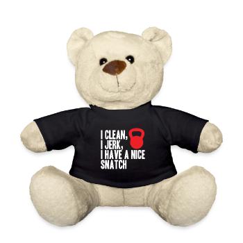 Clean - Jerk - Haben Sie eine schöne Snatch - Teddy - Schwarz - Vorne
