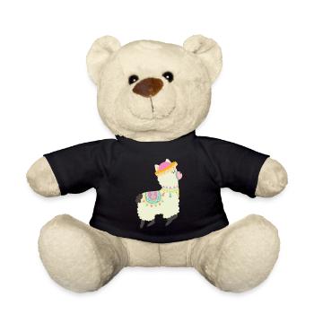Lustiger Alpaka - Teddy - Schwarz - Vorne