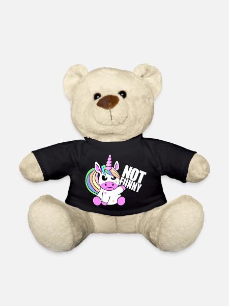Licorne, pas drôle. Ce n'est pas drôle. - Nounours - noir