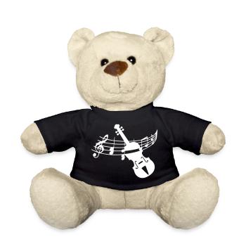 Violin violin - Teddy Bear - black - Front