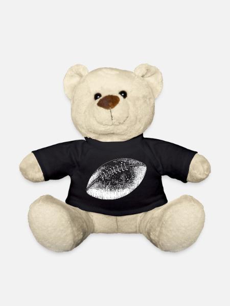 American Football Sport Fan Geschenkidee - Teddy - Schwarz