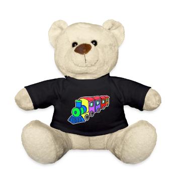 Eisenbahn Dampflok Kinder - Teddy - Schwarz - Vorne