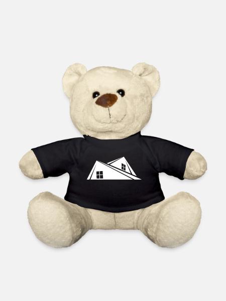 Haus Dach - Teddy - Schwarz