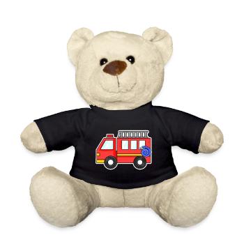 Camion de pompiers - Nounours - noir - Devant