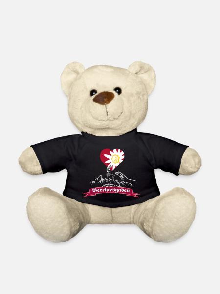 Berchtesgaden Watzmann Gams Herz - Teddy - Schwarz