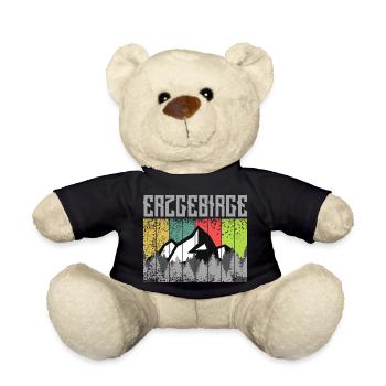 Erzgebirge ist Liebe zur Heimat - Teddy - Schwarz - Vorne