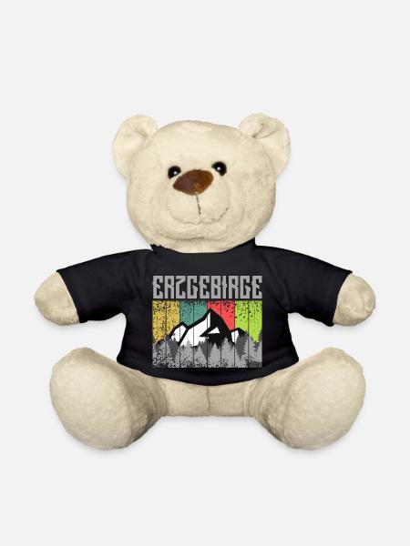 Erzgebirge ist Liebe zur Heimat - Teddy - Schwarz