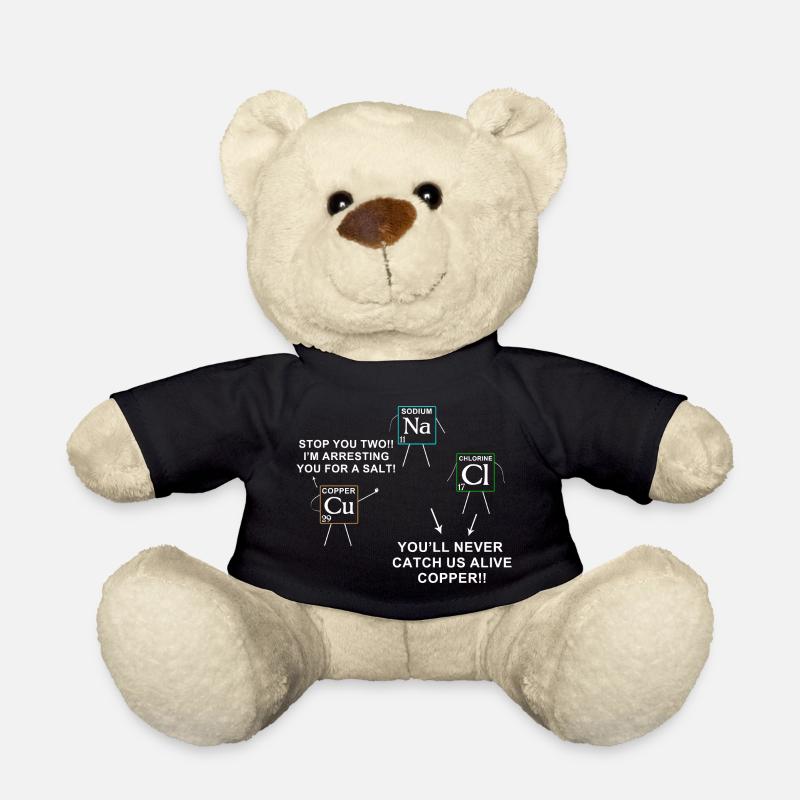 science - Teddy Bear - black