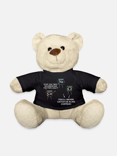 Wortspiel mit chemischen Elementen für Chemieliebhaber - Teddy - Schwarz