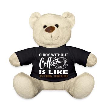 A Day Without Coffee - Teddy - Schwarz - Vorne
