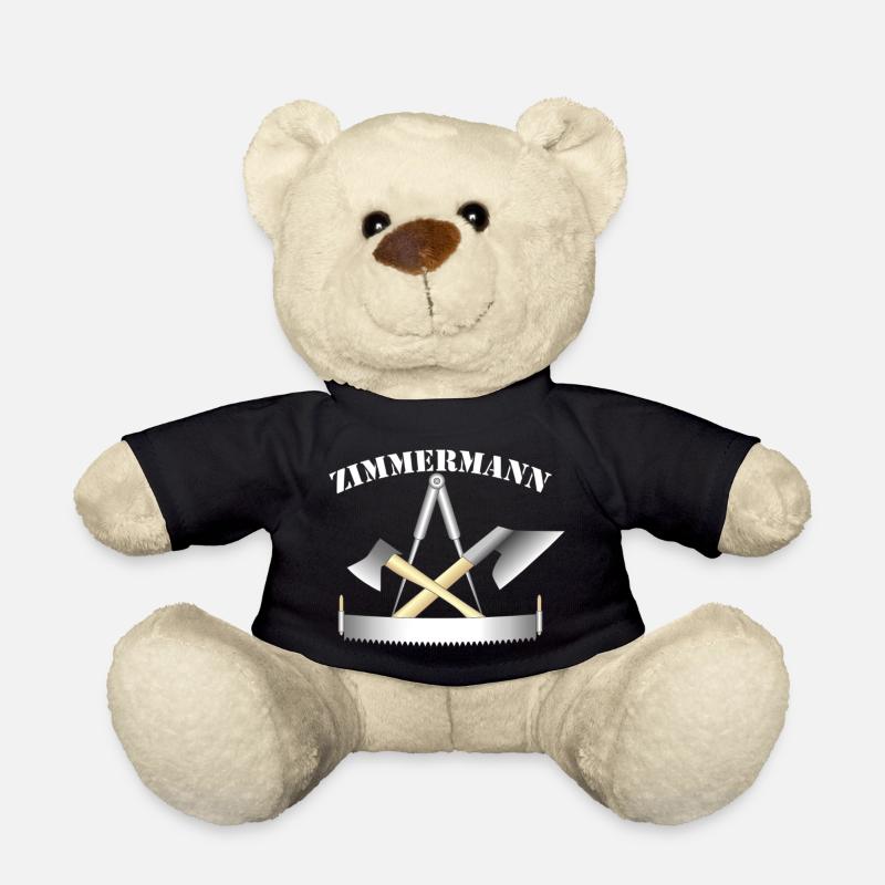 Zunftzeichen der Zimmermänner - Teddy - Schwarz