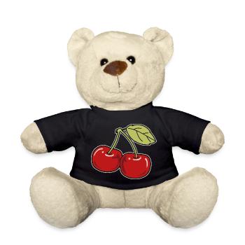 Kirsche - Teddy - Schwarz - Vorne