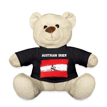 Schifahrer skier Österreich Austria Almhütte Apres - Teddy - Schwarz - Vorne
