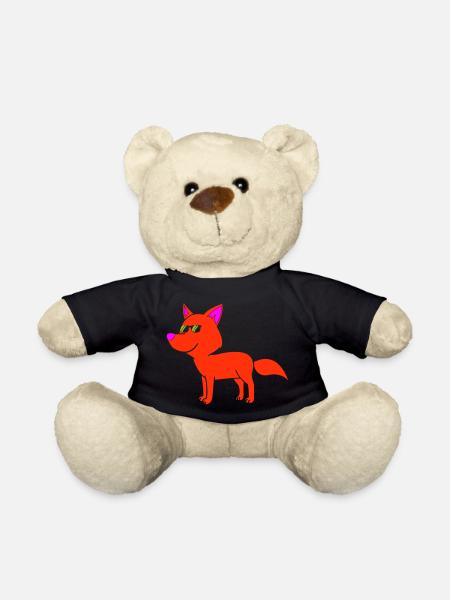 cool fox - Teddy - Schwarz