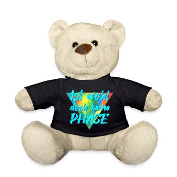 Nicht nur eine Phase, LGBTQ - Teddy - Schwarz - Vorne
