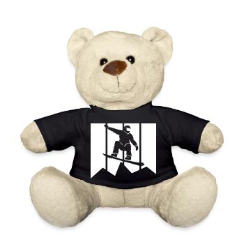 Snowboard Snowboarder - Nounours - noir - Devant