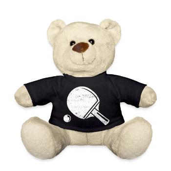 Tischtennisschläger Vintage Tischtennis Retro - Teddy - Schwarz - Vorne