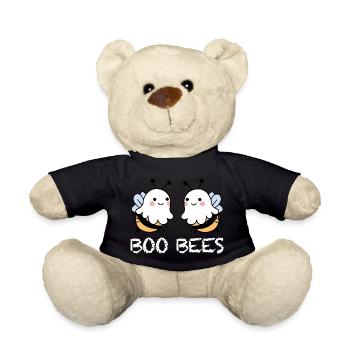 Boo Bees, Halloween lustige Sprüche Biene Gespenst - Teddy - Schwarz - Vorne