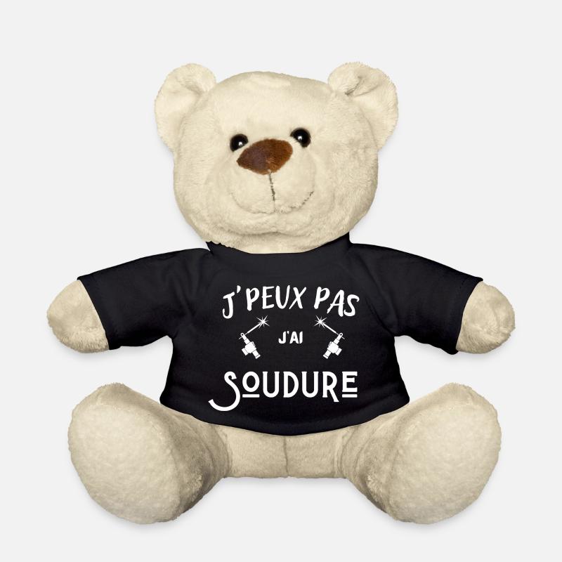 je peux pas j'ai soudure - Nounours - noir