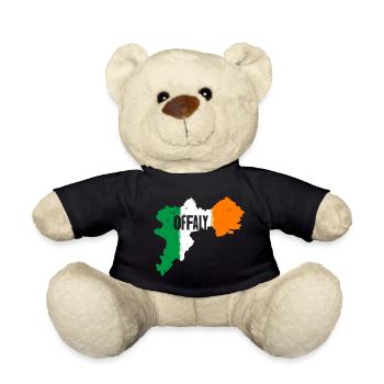 Offaly Ireland Flag | County Outline Map - Teddy Bear - black - Front