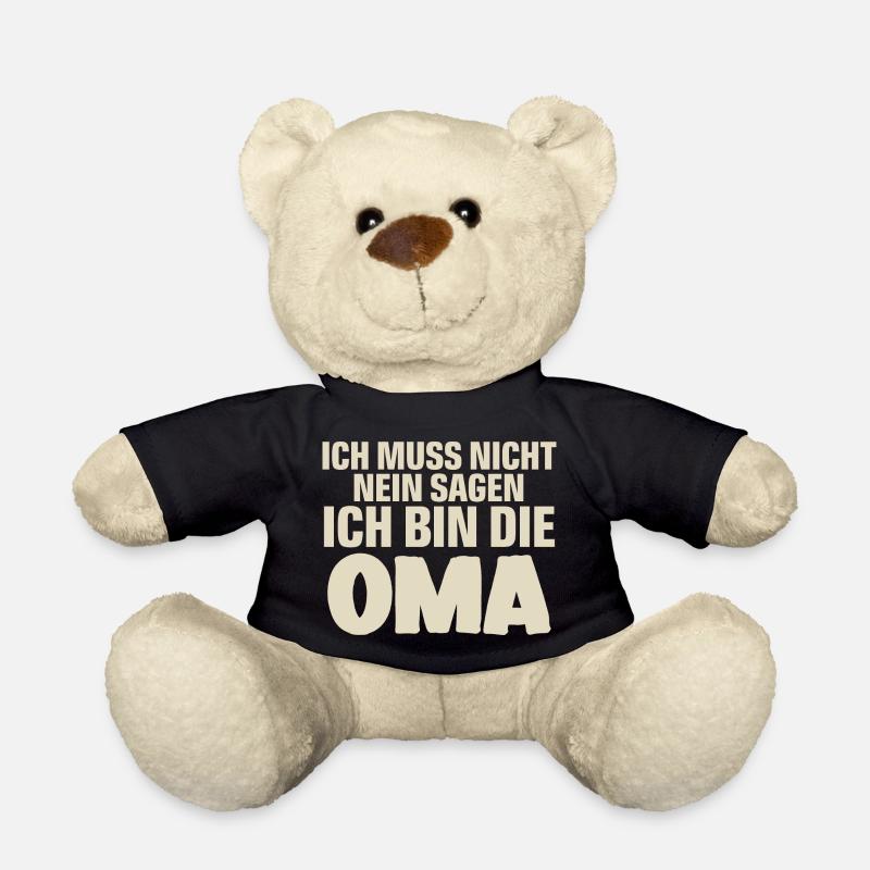Oma - Teddy - Schwarz