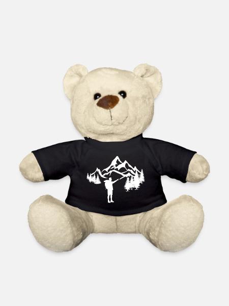 Wanderer in den Bergen - Teddy - Schwarz