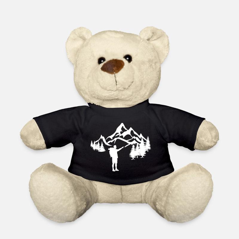 Randonneurs dans les montagnes blanches - Nounours - noir