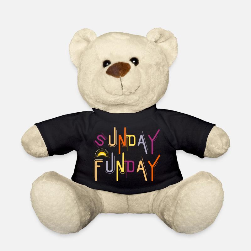 Sunday Funday - Lustiges Trinken - Teddy - Schwarz