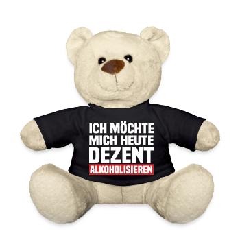 Ich Möchte Mich Heute Dezent Alkoholisieren - Teddy - Schwarz - Vorne