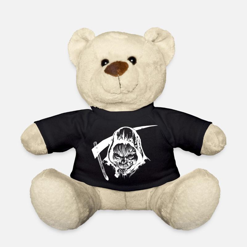Creepy Grim Reaper - Crâne d’Halloween - Nounours - noir
