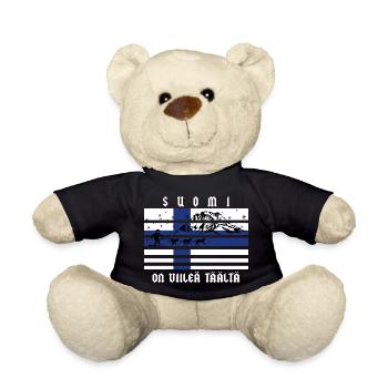 Finnland Wintersport - Teddy - Schwarz - Vorne